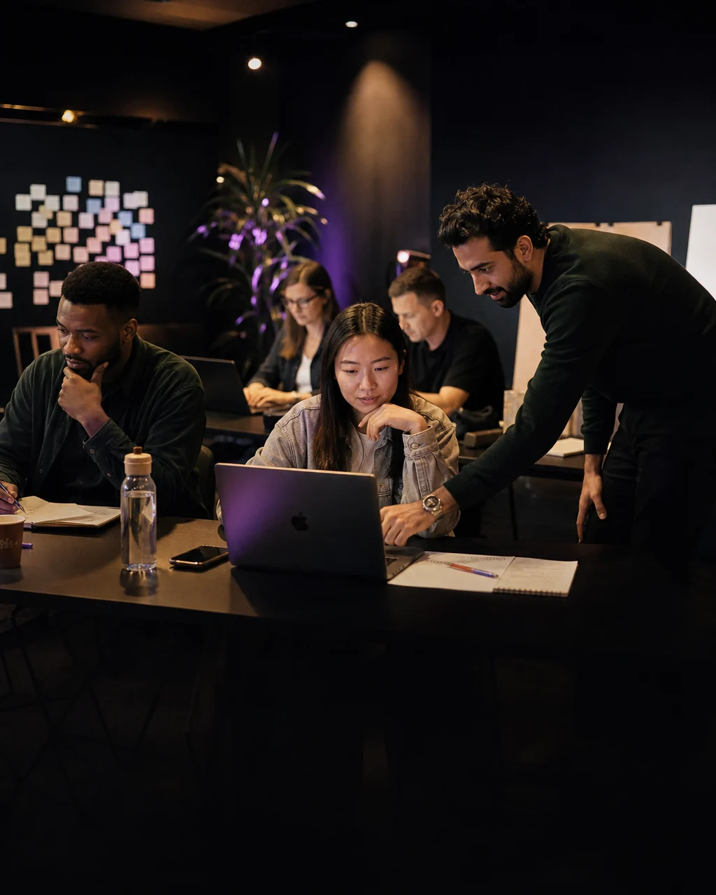Founders working together at a Spark workshop